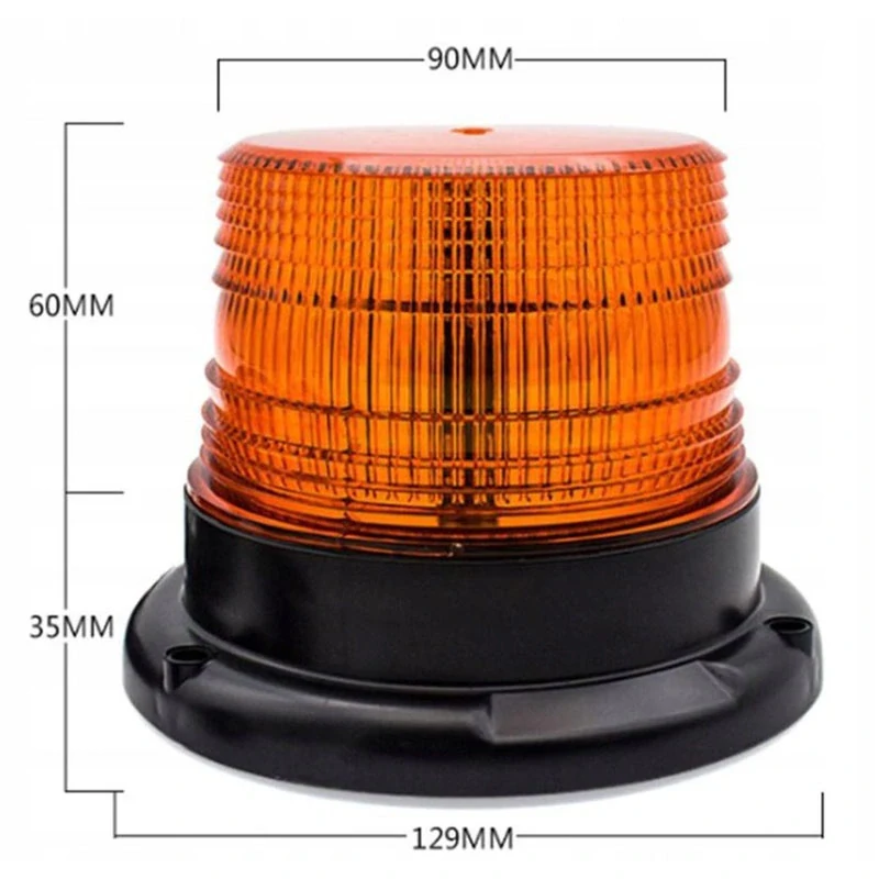 Maják oranžový s magnetom 12/24V