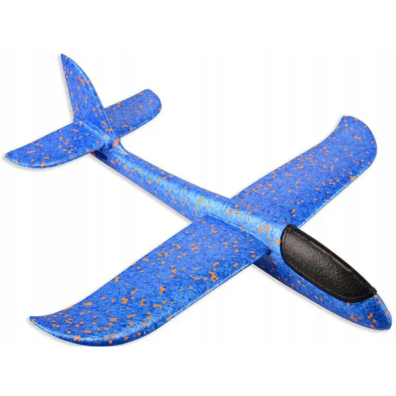 Lietadlo penové modré 47cm