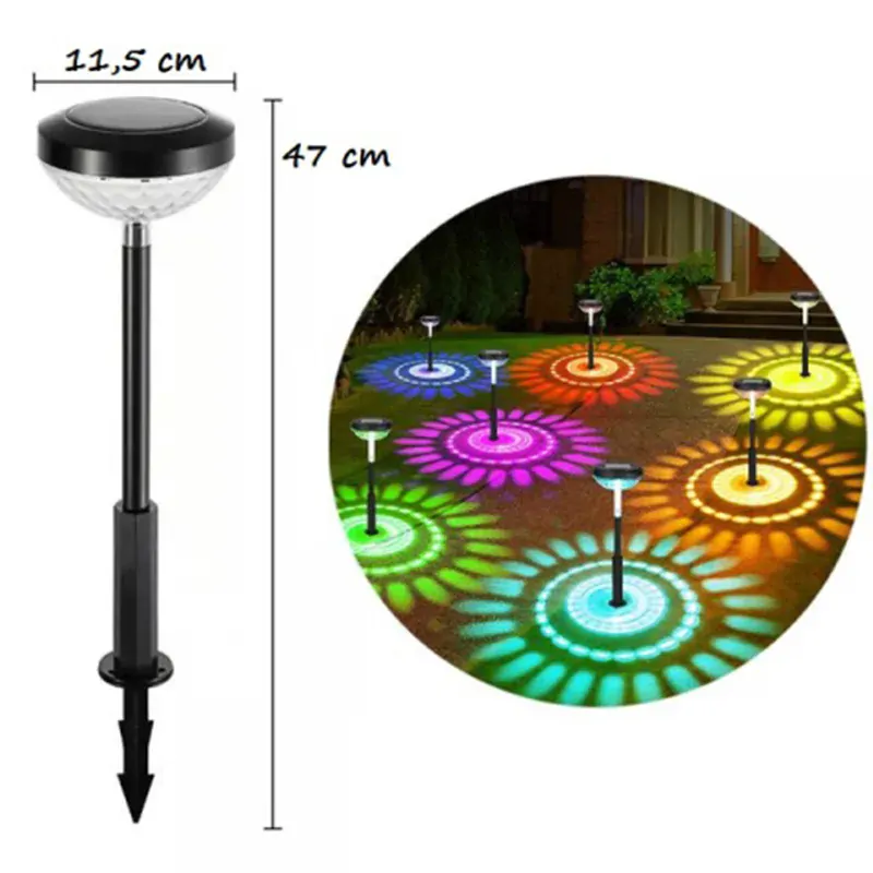 Záhradná solárna LED lampa Ufo 2ks