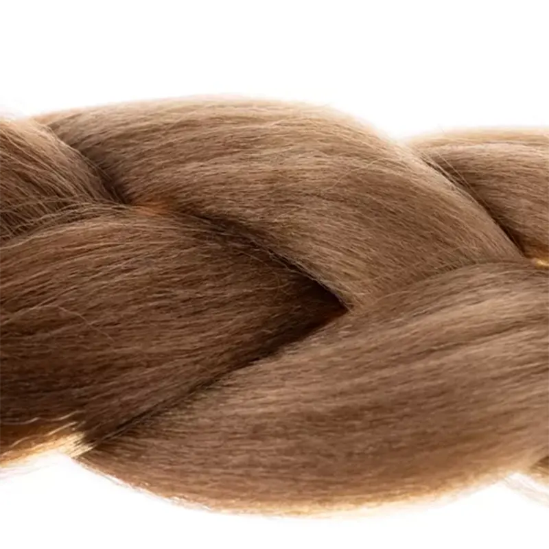 Syntetické vlasy - Vrkoč ombre blond 60cm