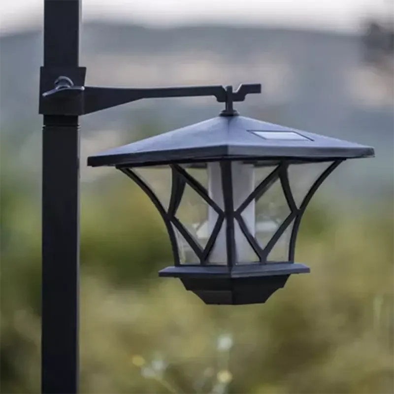 Solárna záhradná LED lampa lampáš 57-155cm