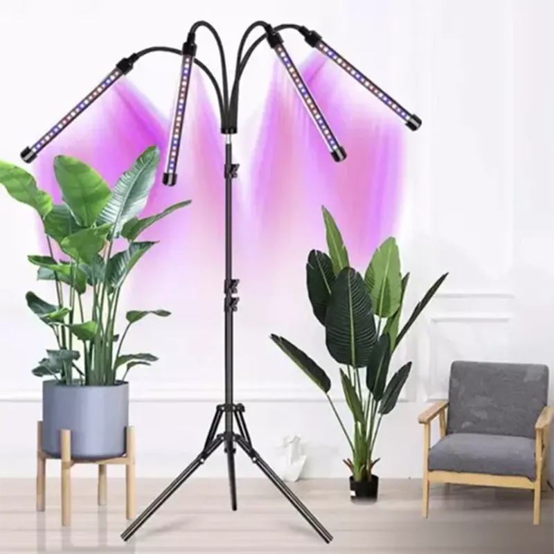 Lampa na podporu rastu rastlín 4-ramenná