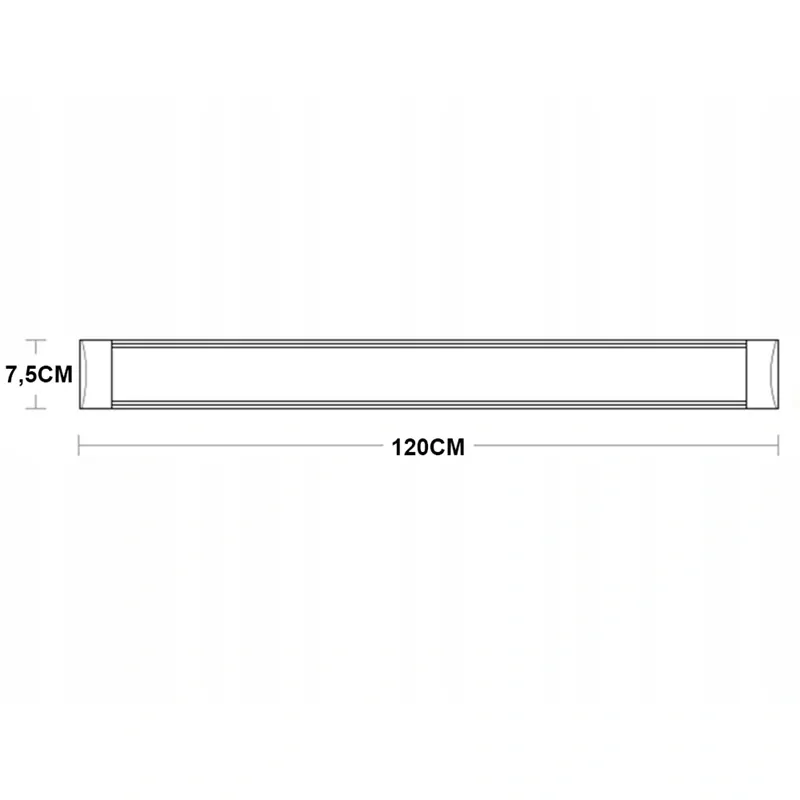 LED lampa 120cm 28W biela teplá
