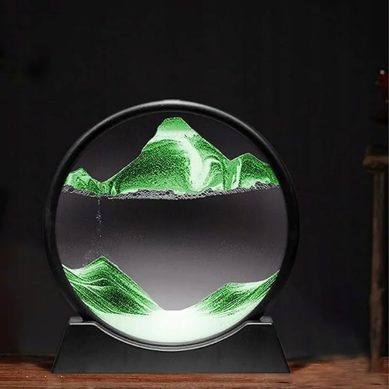 Dekorácia Pohyblivý piesok 3D obraz 18x9cm