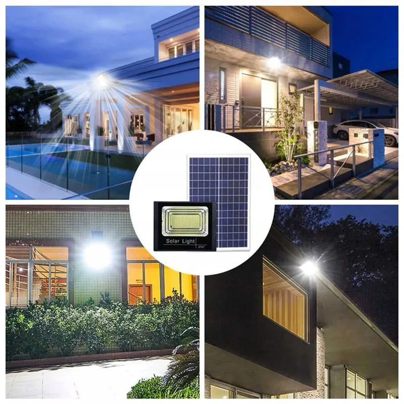 Halogénový solárny reflektor LED 300W s diaľkovým ovládaním