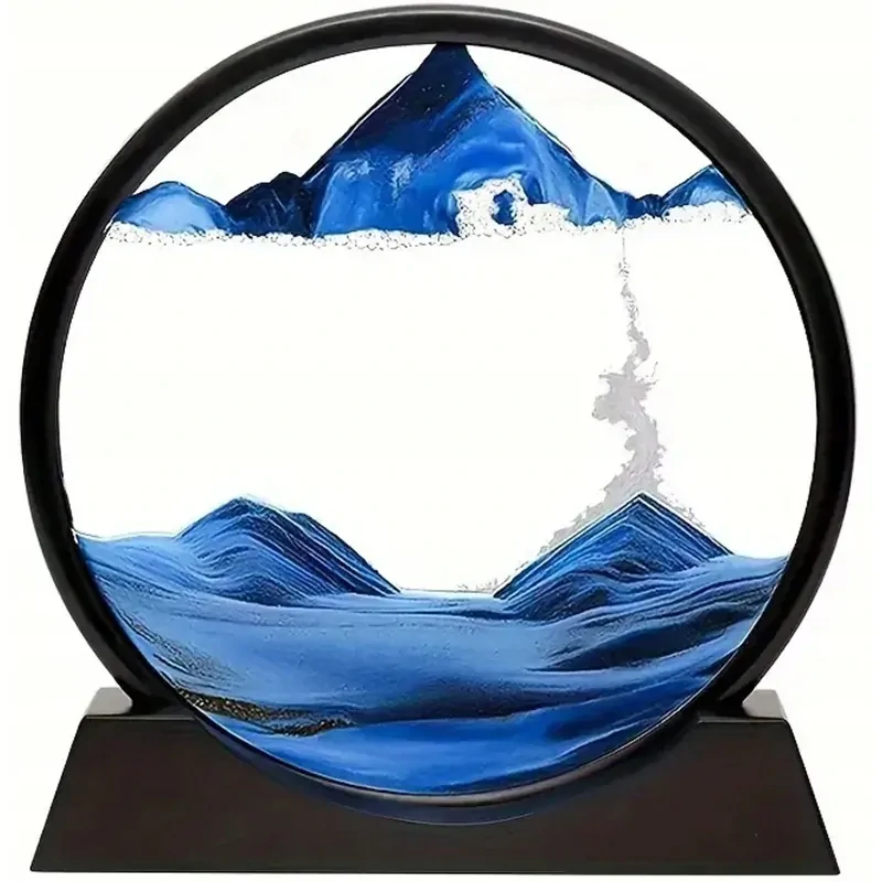 Dekorácia Pohyblivý piesok 3D obraz 25x26cm