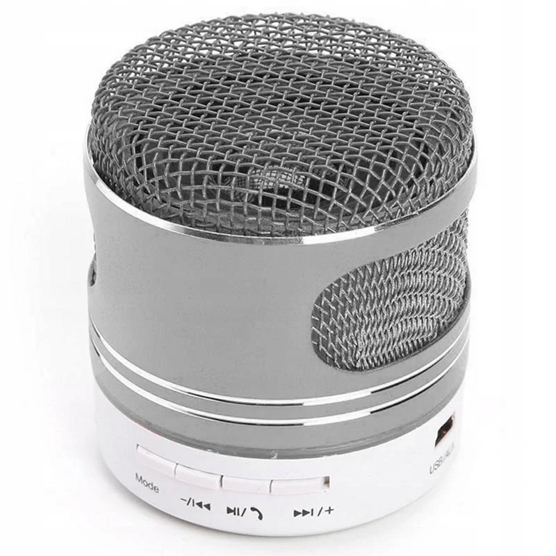 Mini reproduktor Bluetooth strieborný
