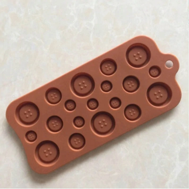 Silikónová forma na 19ks čokoládových gombíkov a kociek ľadu 21x10cm