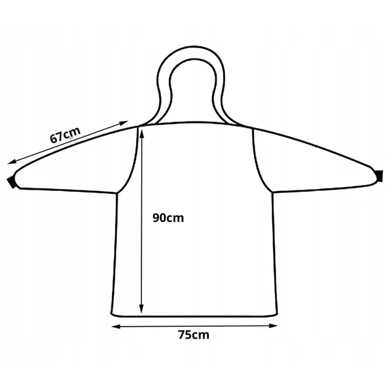 Teplá oversize mikina a deka 2v1 tmavoružová