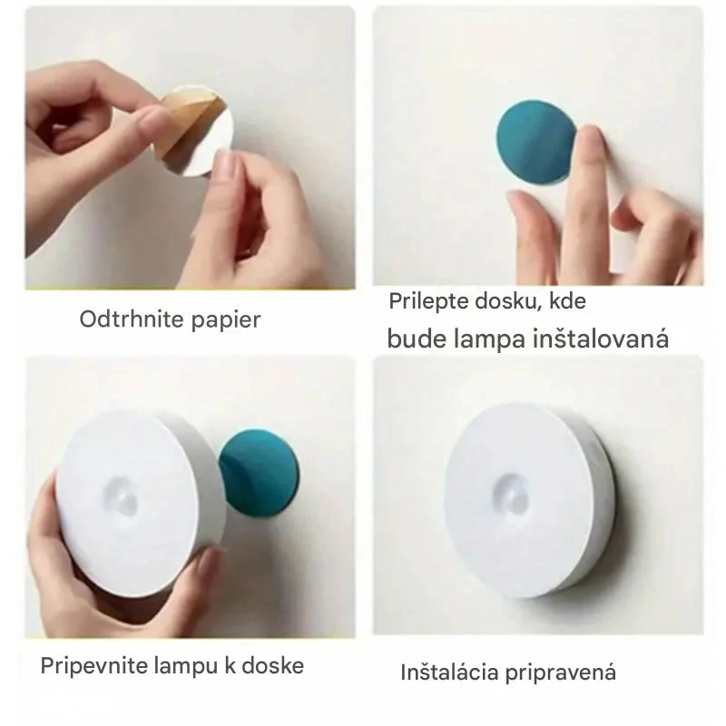 Nočná lampa s pohybovým senzorom 8cm