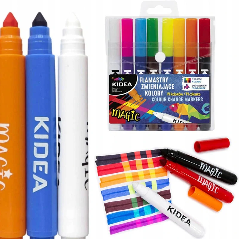Kidea magické fixky meniace farbu 8ks