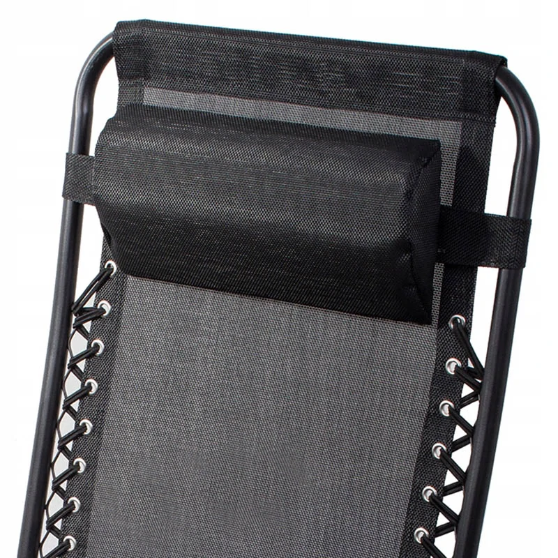 Záhradné ležadlo Gravity Zero do 150kg čierne