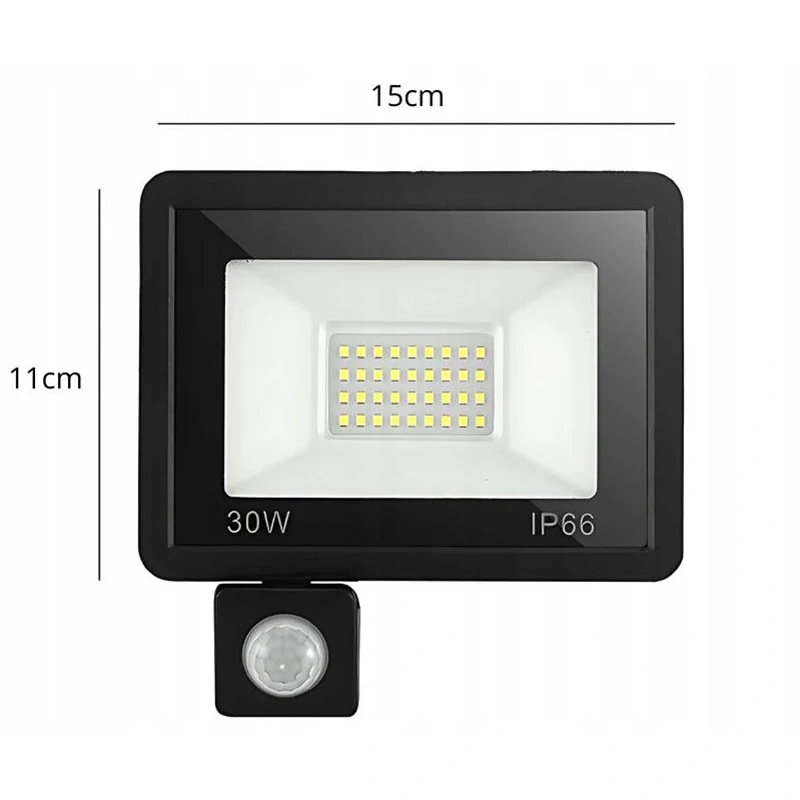 Halogénový reflektor LED s detektorom pohybu 30W