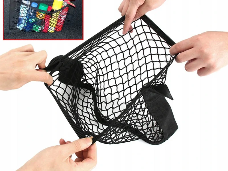Sieťka na suchý zips do kufra auta 50x25cm
