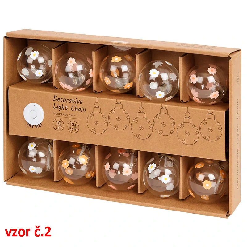 Dekoratívna svetelná reťaz 10LED Girlanda