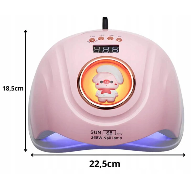 UV/LED lampa na nechty 268W so 57 diódami