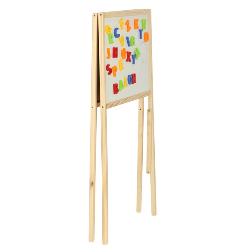 Kriedová a magnetická tabuľa s počítadlom sivá 43 × 50 × 84 cm