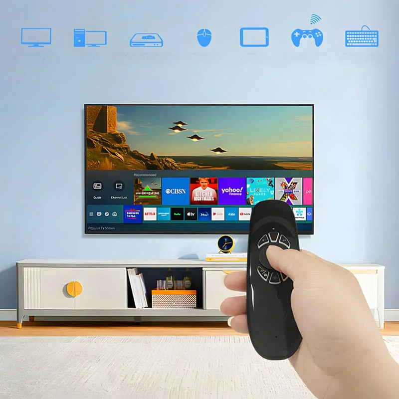 Univerzálny diaľkový ovládač s klávesnicou a funkciou Air Mouse