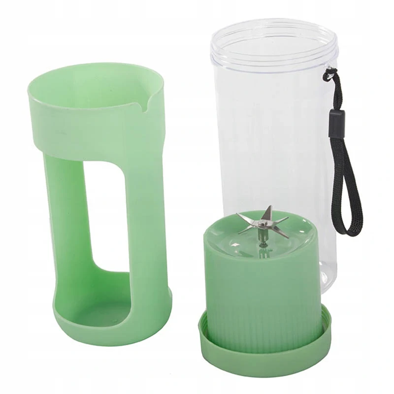 Prenosný smoothie mixér USB bezdrôtový 450 ml zelený