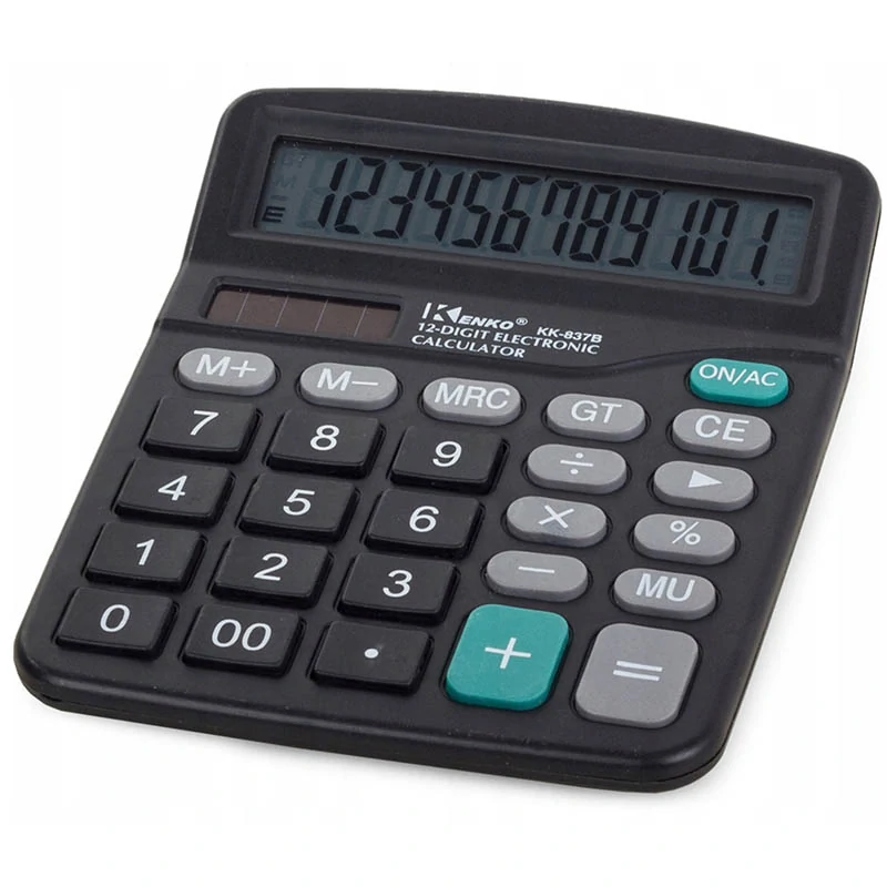 Kancelárska kalkulačka Kenko KK-837B s 12-miestnym displejom
