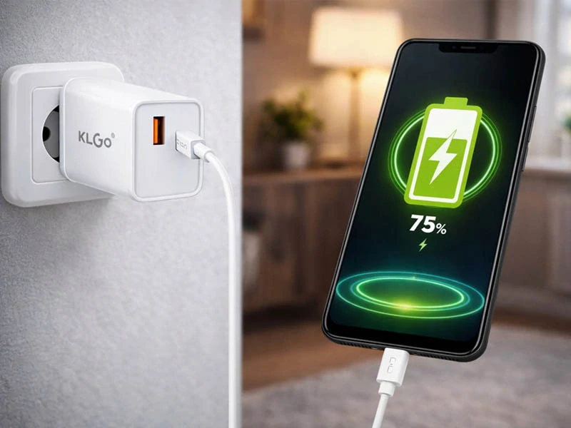 Rýchla sieťová nabíjačka 35W USB-C + USB-A s káblom
