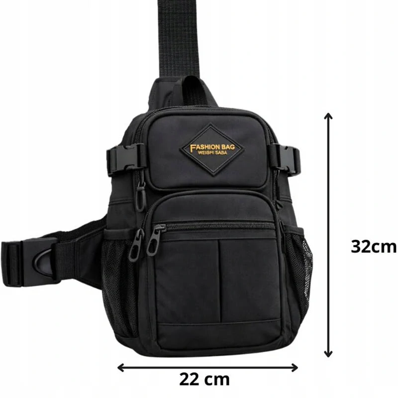 Pánska taška cez rameno crossbody čierna