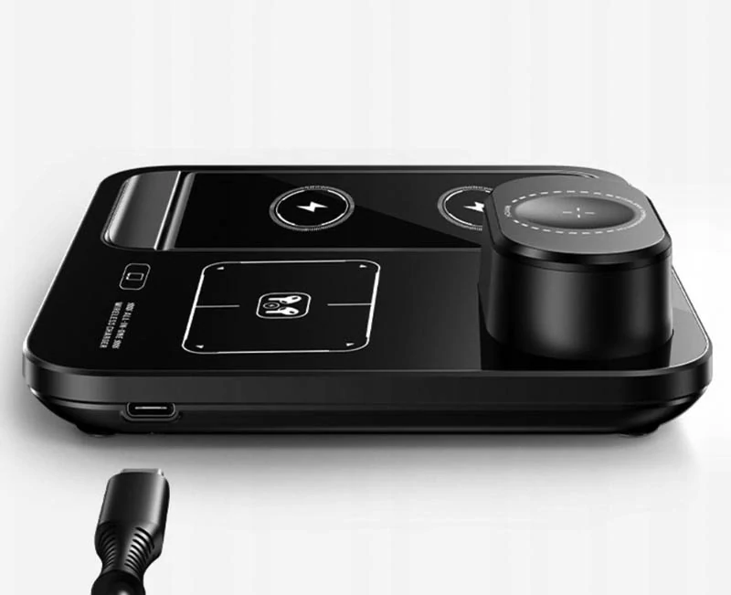 Bezdrôtová nabíjačka 3v1 na mobil, hodinky a slúchadlá