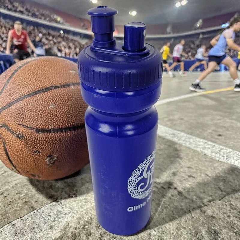 Športová fľaša s rozprašovačom 750 ml modrá