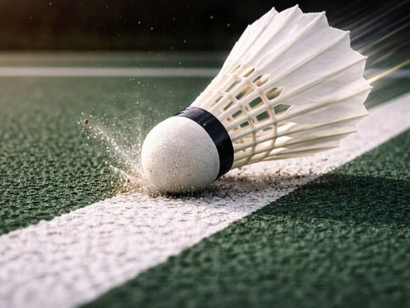 Bedmintonové košíky pierkové biele – 3 ks