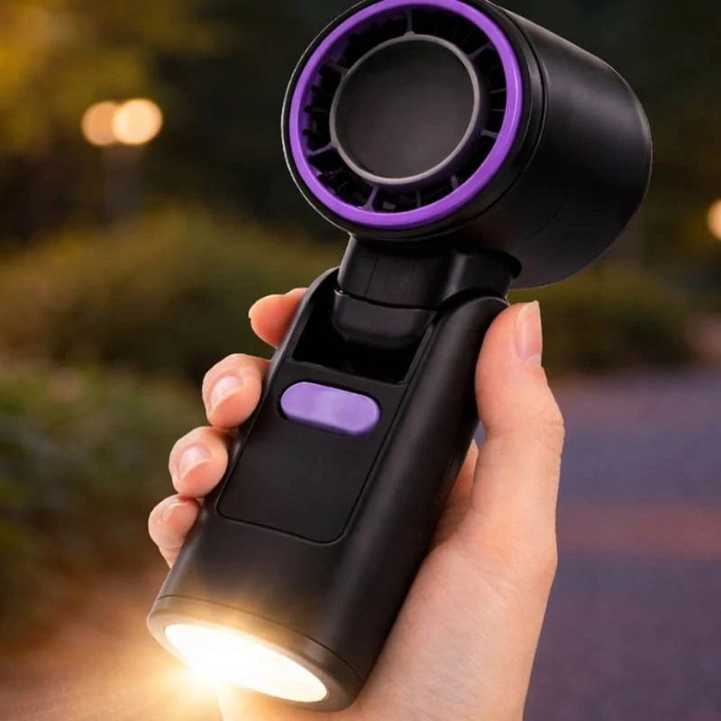 Prenosný USB ventilátor skladací s displejom