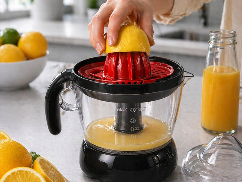 Elektrický odšťavovač na citrusy 0,7L 25W čierny