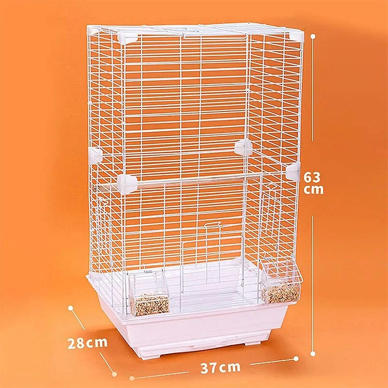 NUXIE® Vtáčia klietka pre papagáje 63 cm biela