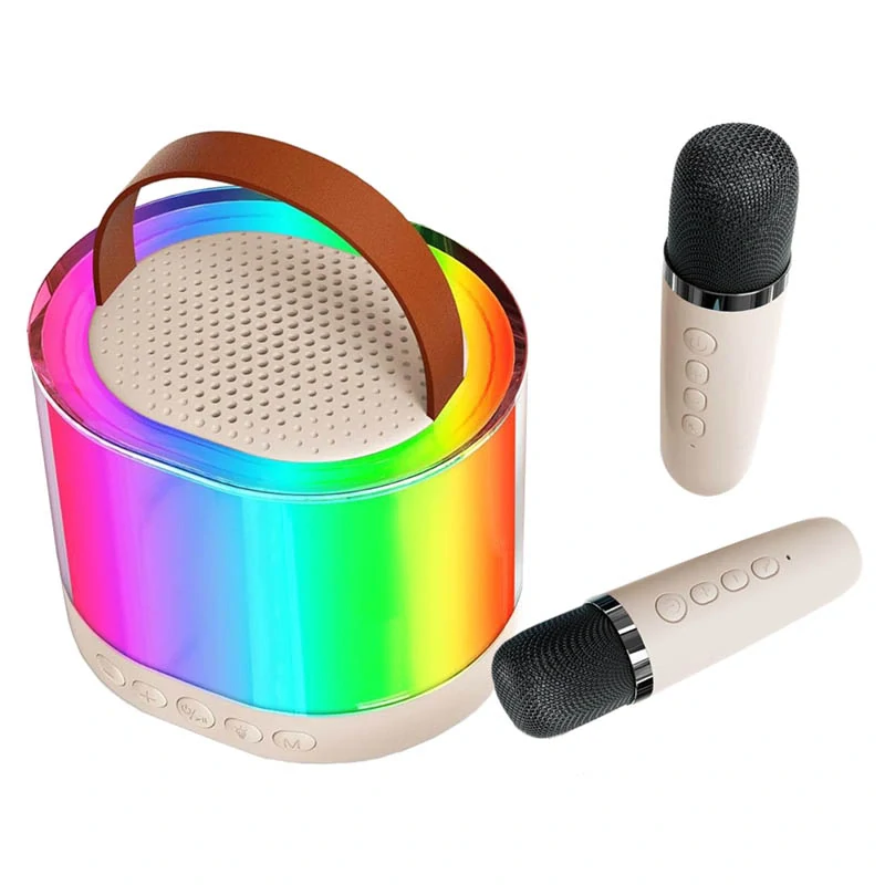Karaoke set s 2 bezdrôtovými mikrofónmi a RGB reproduktorom
