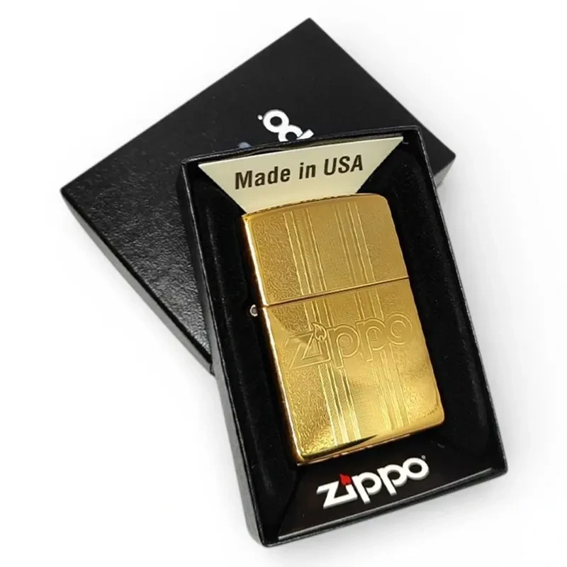 Benzínový zapaľovač Zippo Z29677 Gold and Pattern Design