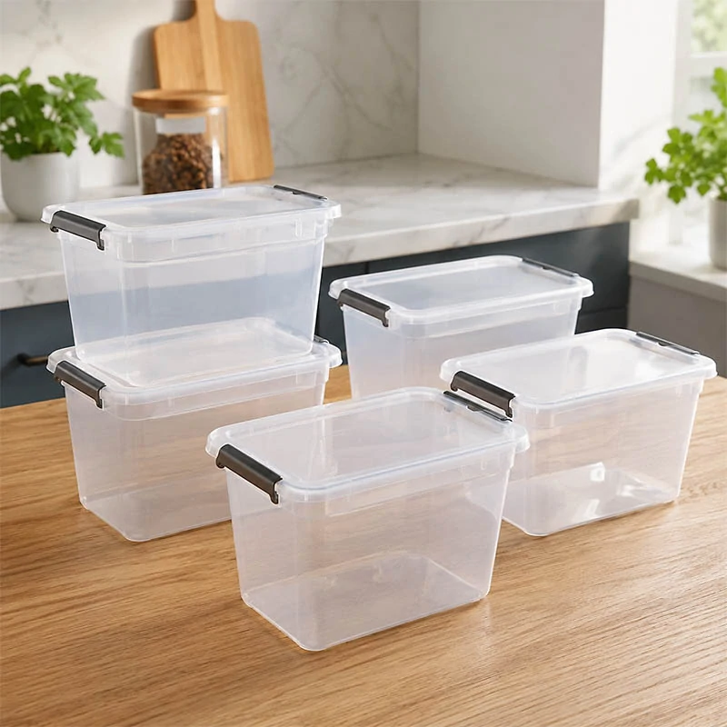 Lara Clipbox 3L úložný box s vekom – 5 ks