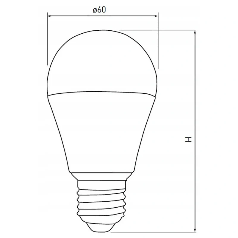 LED žiarovka G-Tech A60 E27 10 W – balenie 3 ks