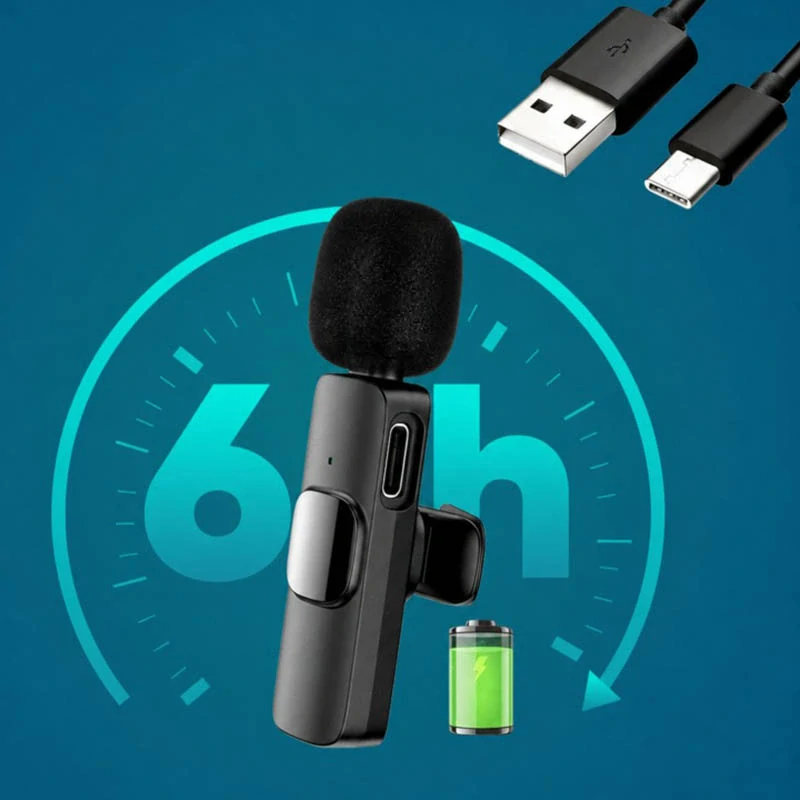 Bezdrôtové klopové mikrofóny USB-C 1 pár