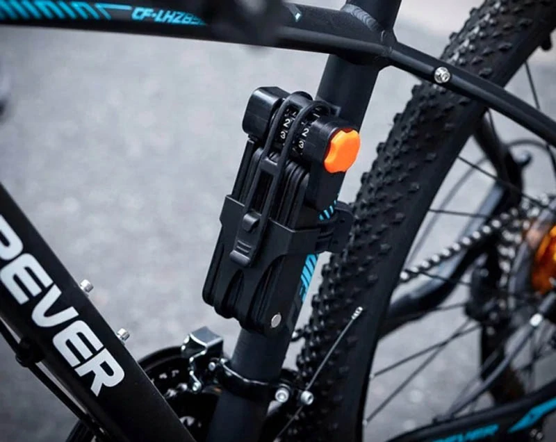 Skladací zámok na bicykel s číselným kódom 85 cm