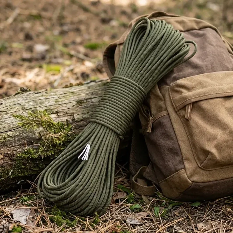 Paracord šnúra FOXTER 30 m zelená, nosnosť do 180 kg