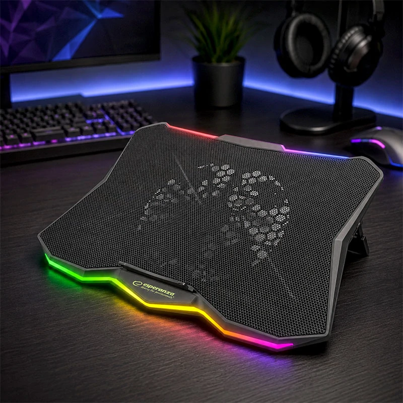 Chladiaca podložka pod notebook Esperanza XALOK RGB
