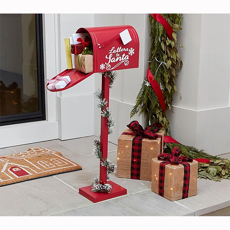Vianočná dekoratívna poštová schránka Santa Claus 32 cm