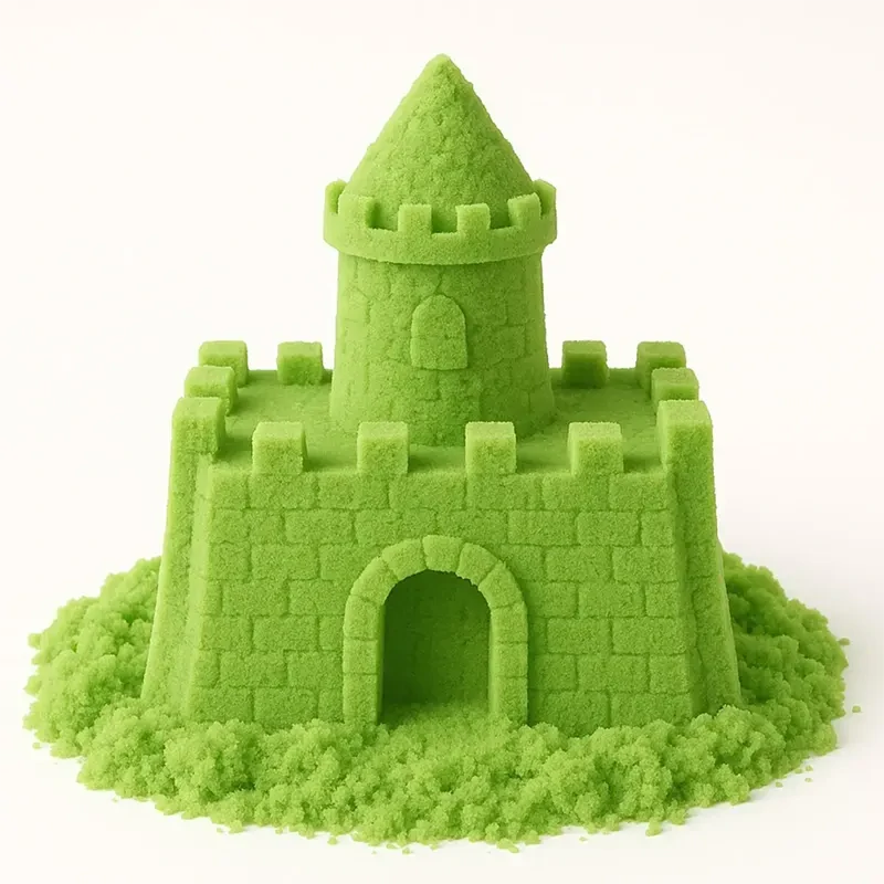 Zelený kinetický piesok 1 kg