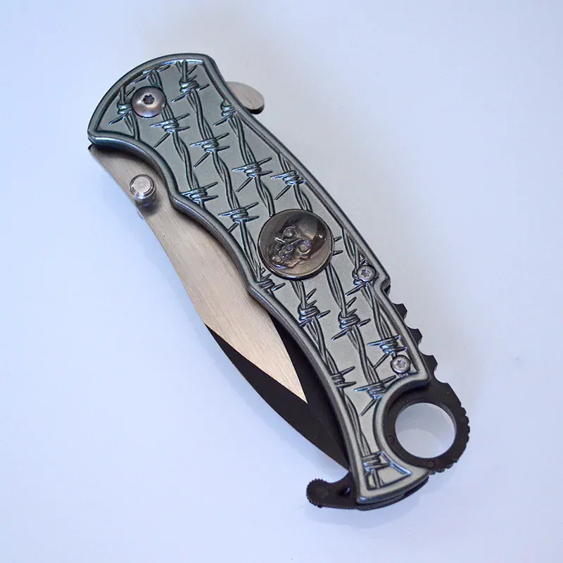 Nôž vreckový ElfMonkey Skull B105 20/9cm