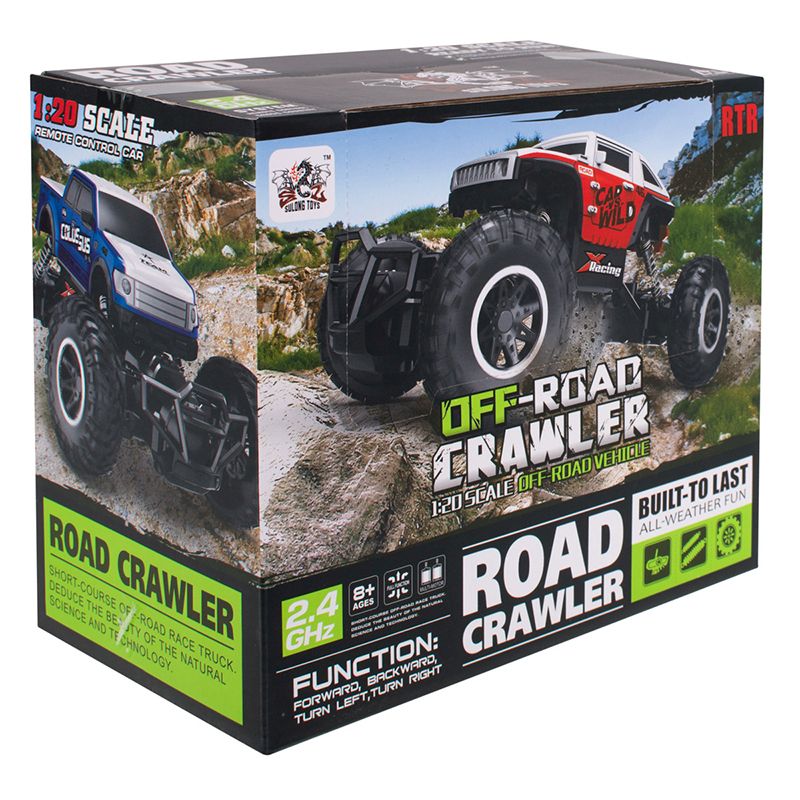 RC Auto Rock Crawler Hummer 1:20 modré DO- off road 