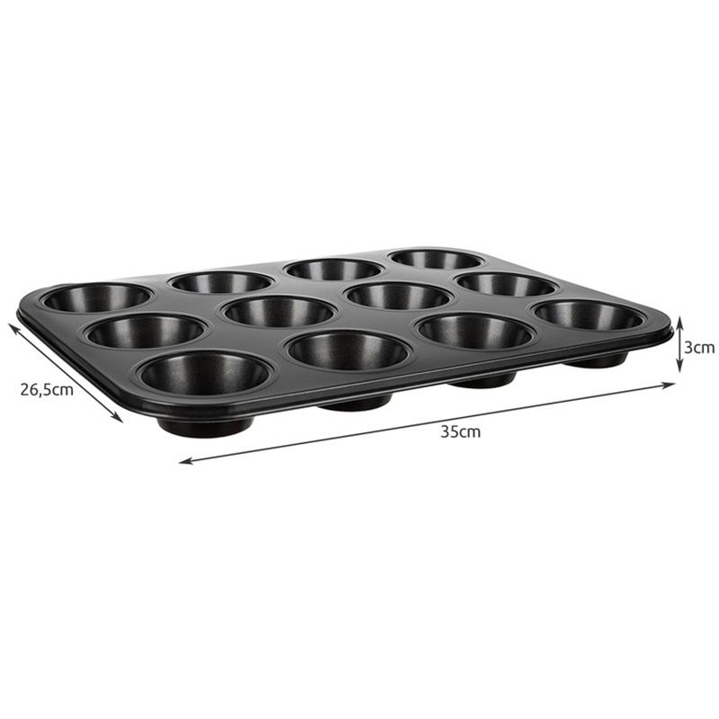 Teflónová forma na muffiny + silikónové formičky