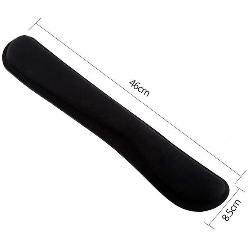 Gélová ergonomická podložka pod klávesnicu čierna