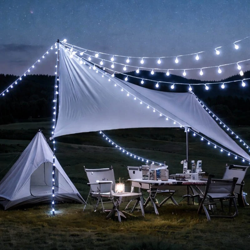 Svetelná girlanda do záhrady s 100 LED guľôčkami 10 m