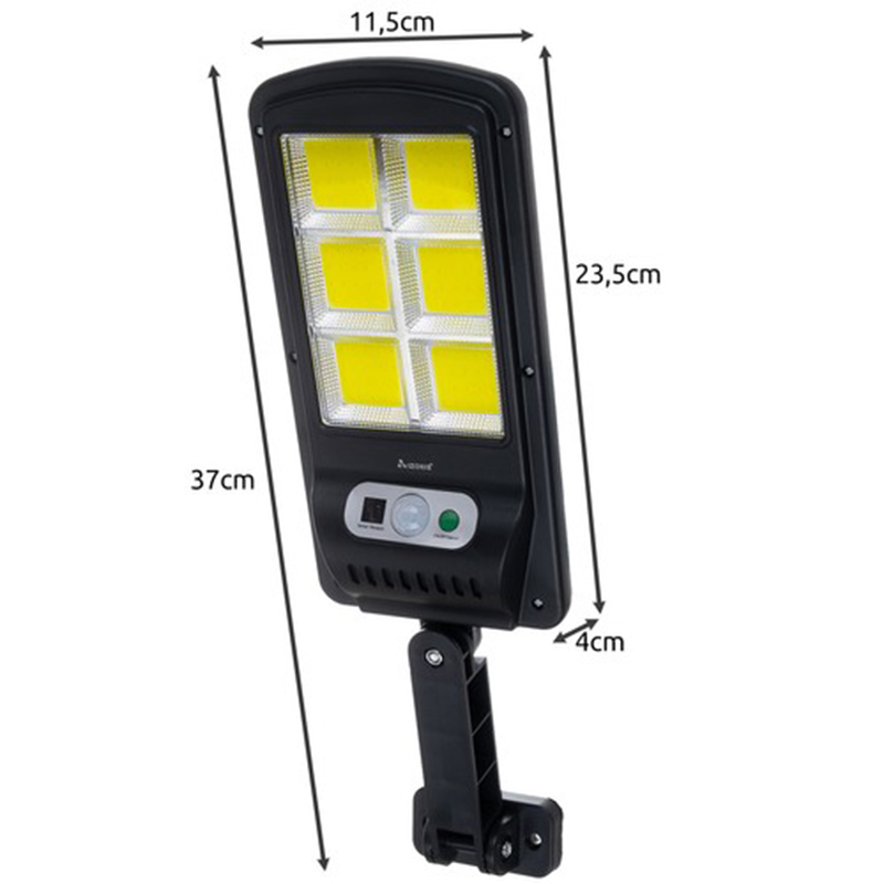 Izoxis Nástenná solárna lampa 120LED COB