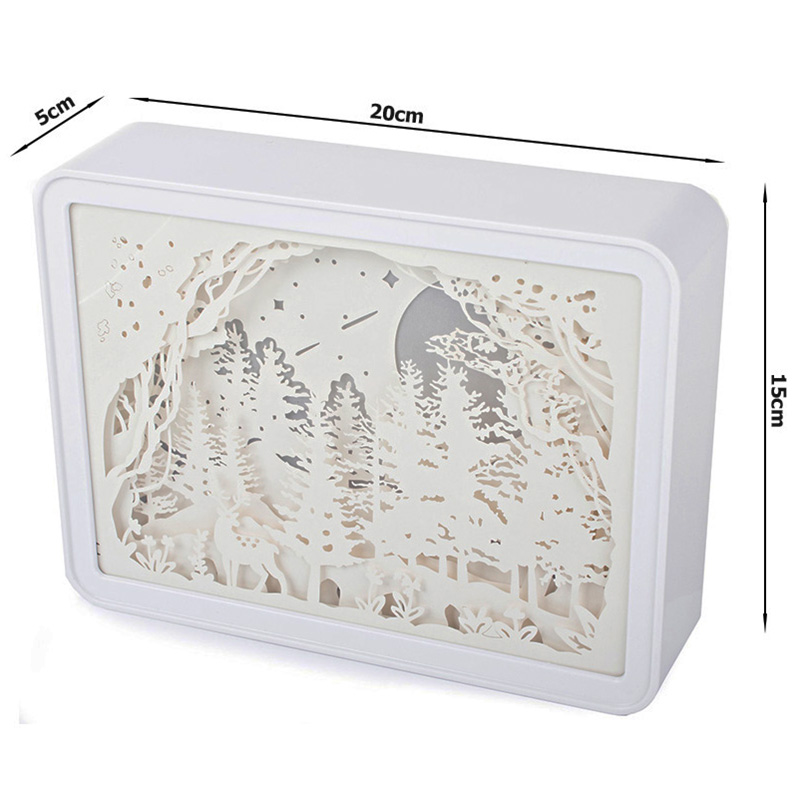 Nočná lampa v tvare tabule 3D dotyková RGB
