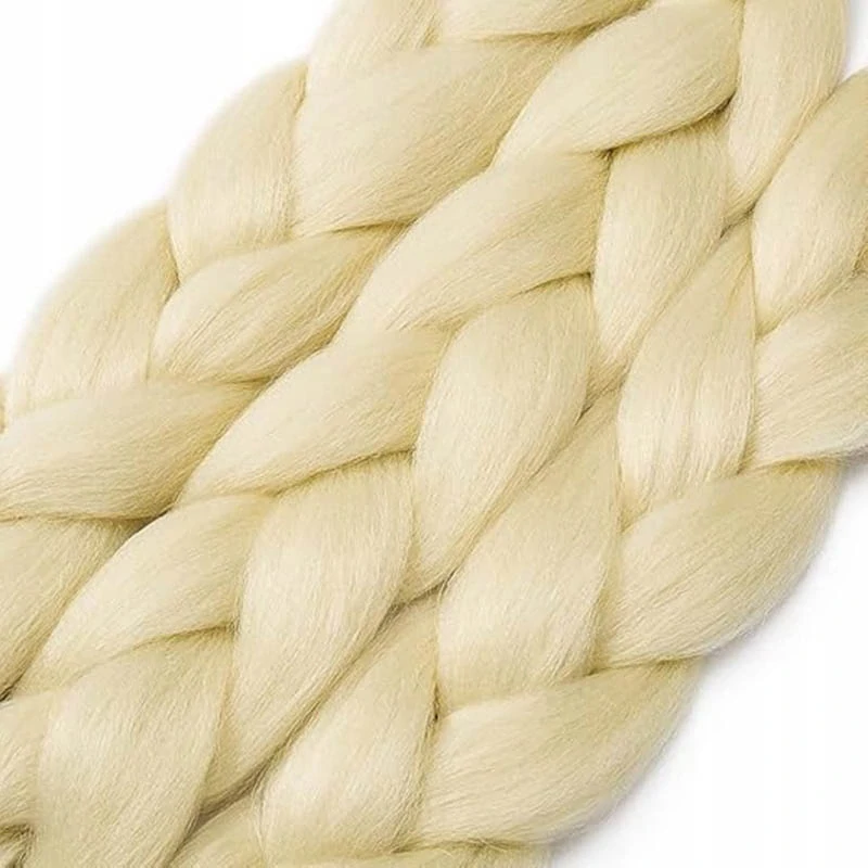 Syntetické vlasy - Vrkoč blond 60cm